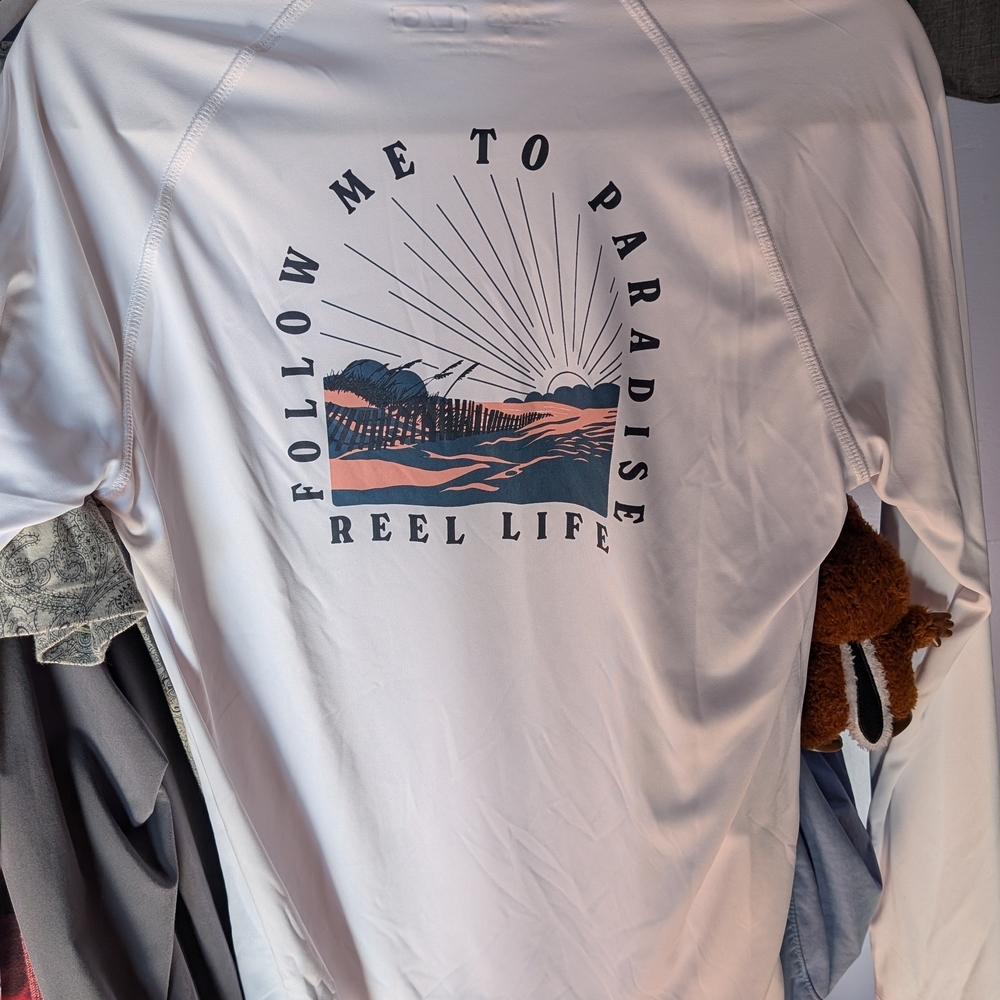 Reel Life Women's Long Sleeve Tee - White